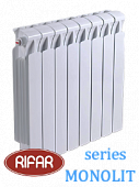 Радиатор биметаллический RIFAR МONOLIT (боковое подключение) 500/14 секции с доставкой в Липецк