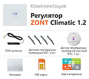 ZONT Climatic 1.2 Погодозависимый автоматический GSM / Wi-Fi регулятор (1 ГВС + 2 прямых/смесительных) с доставкой в Липецк